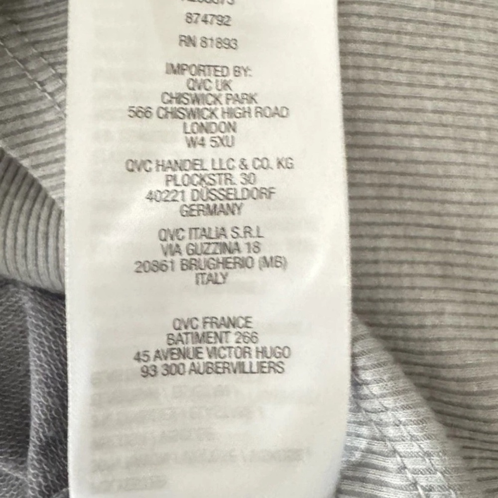 LOGO LORI GOLDSTEIN A-Line Tunic Hoodie Top Gray Color block XS Athleisure QVC - Picture 11 of 11